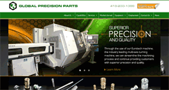 Desktop Screenshot of globalprecisionpartsinc.com